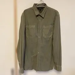 BANANA REPUBLIC 長袖シャツ カーキ Lサイズ