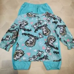 アナと雪の女王　エルサ　フリースパジャマ 110cm アナ雪　冬