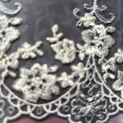 3m ラメ糸　チュールレース **お7-59