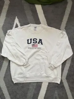 Polo Sport JERZEES 90s USAロゴスウェット