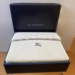 【新品】BURBERRY コットンボアシーツ アイボリー フラットシーツ