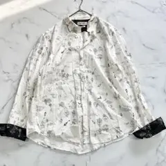 ✨大人気✨Desigual デシグアル 長袖シャツ 派手 総柄XXL