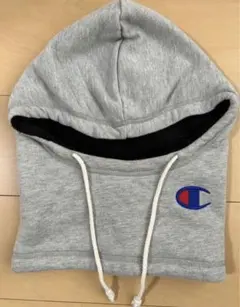 チャンピオン　フード付きネックウォーマー　裏起毛　防風　防寒