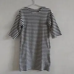 UNIQLO　七分袖ワンピース　チュニック　ボーダー　Ｓサイズ