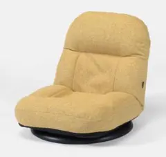 【座椅子生活】コンパクト回転座椅子【未使用近】BSL-ブルーム☆イエロー14段階