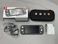 Nintendo Switch Lite グレー 本体美品　ケース＆ソフト付き
