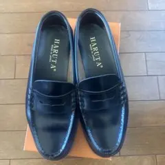 HARUTA ブラック ローファー 26.5cm デザイン9064