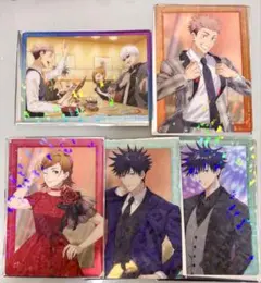 呪術廻戦 ファントムパレード アニバーサリークリアカード 虎杖、伏黒、釘崎、五条