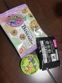 Disney Characters Biscuit キャラクター　刺繍缶バッジ