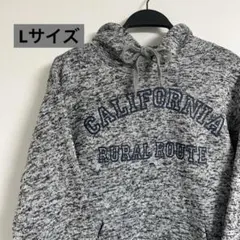 【美品】ノーブランド　パーカー グレー L メンズ カジュアル