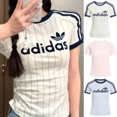 adidas ストライプ 半袖Tシャツのサムネイル