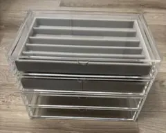 無印良品 重なるアクリルケース２段フタ付引出・大 2個セット