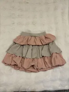 Darichカットフリルミックスミニスカート