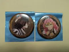 鬼滅の刃 ufotablecafe 第三期 缶バッジ　甘露寺蜜璃　伊黒小芭内