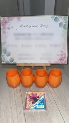 結婚式　ウェルカムスペース　完成セット　ドレス色当て曲当てクイズ投票