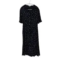niko and...■ドット柄ロングワンピース3(Ｌ)サイズ