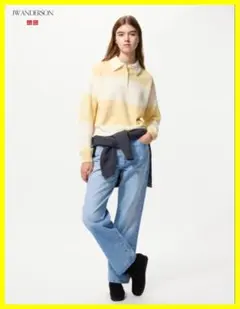 ＊美品＊ユニクロJW ANDERSON ストレートジーンズ25（裾上げ無し）