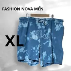 FASHION NOVA MEN青のタイダイショートパンツ 【XL】