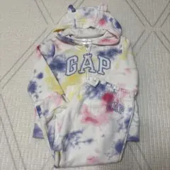 baby GAP タイダイ柄 クマ耳パーカー スウェット セットアップ