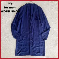 90s Y's for men WORK SHOP レーヨン ステンカラーコートのサムネイル