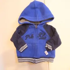 Ralph Lauren フード付きパーカー 6M ブルー