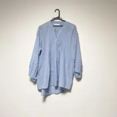 AMERICAN HOLIC 水色 長袖ブラウス