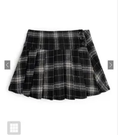 GRLインパン付きチェック柄プリーツミニスカートac2589