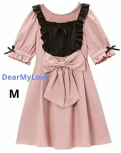 DearMyLove フリルメイドリボンワンピース ピンクＭ 量産型