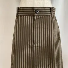 MHL. マーガレットハウエル ストライプスカート 日本製 Ⅱ