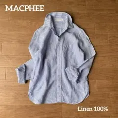 TOMORROWLAND MACPHEE リネン オーバーサイズシャツ 麻 - メルカリ