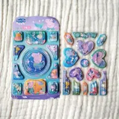 ペッパピッグ　ウォーターシール　2枚セット　シェイキングウォーターステッカー