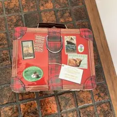 Walkers スーツケース缶　クッキー缶　クリスマス　ウォーカーズ　お菓子の缶