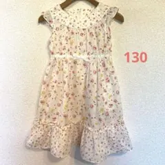 小花柄ワンピース 130 anyFAM オンワード