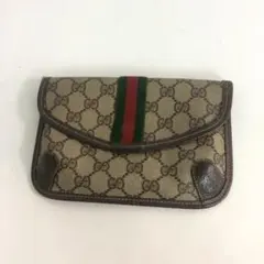 GUCCI オールドグッチ シェリーライン GGキャンバス クラッチバッグ