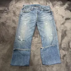 スピード発送】サムライジーンズサスペンダーカスタムデニム 24oz