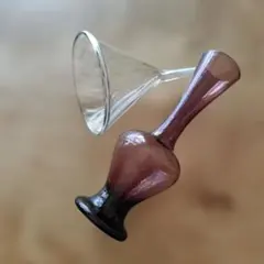 ガラス ロート 紫色ガラス花瓶 セット インテリア