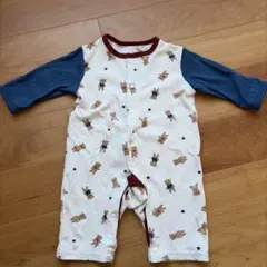 西松屋 カバーオール クマ柄60-70サイズ