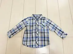 【美品】 familiar ファミリア　90サイズ　長袖チェックシャツ