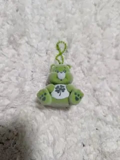 ケアベア　ガチャガチャ　フロッキーフィギュアマスコット　グッドラックベア