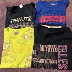 ELLESSE テニス Tシャツ 黒　ミズノ　ボディメーカー　スヌーピー