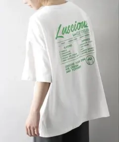 SpRay スプレイ　アイスおばけ BIG Tシャツ　アイスクリームオバケ刺繍Tのサムネイル