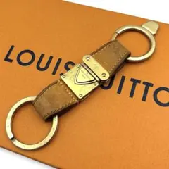 LOUIS VUITTON ラゲッジタグ型 メタル プレート キーホルダー 箱付