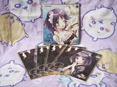 ひなビタ くじ お誕生日記念 咲子 C賞 色紙 D賞 缶バッジ 倉野川×倉吉