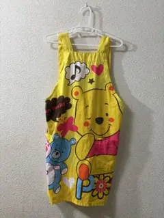 くまのプーさん 黄色 イエロー エプロン