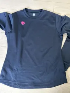 キッズ　DESCENTE ブラック 長袖 ウォームアップウェア