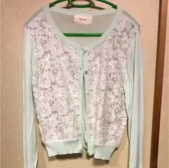 カーディガン ページボーイ グリーン 新品未使用