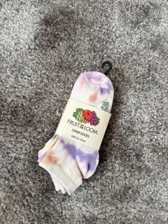 FRUIT OF THE LOOM タイダイソックス 3足セット S/Mのサムネイル