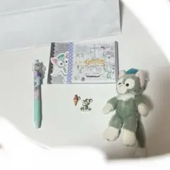 ジェラトーニ セット ぬいぐるみ チャーム ペン メモ帳 ディズニーシー限定