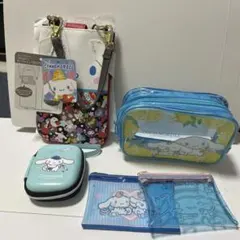 サンリオ　シナモンロール　ポシェット　ポーチ　小物入れ等　未使用品　5点セット
