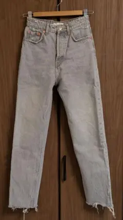正規美品【ZARA】ザラ★ダメージストレートデニム